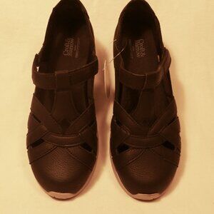 Croft & Barrow Women Tecomfort Insoles Silverbell Black Shoes Size 7